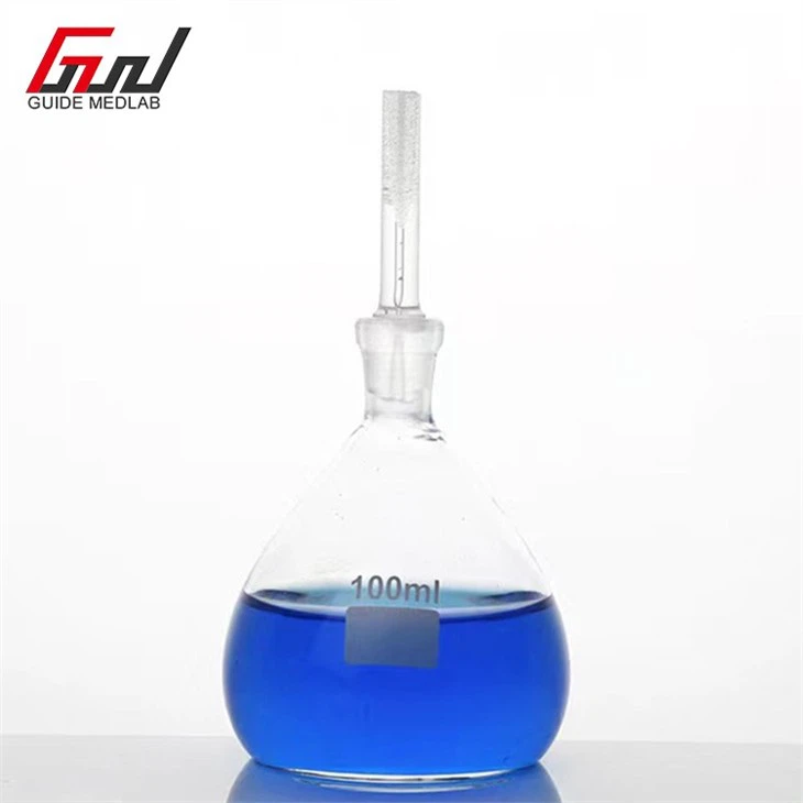 pycnometer glass bottle